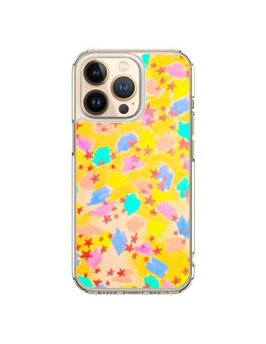 Coque iPhone 13 Pro Stars Etoiles Jaunes - Ebi...