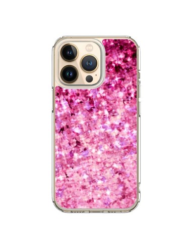 Coque iPhone 13 Pro Romance Me Paillettes Roses - Ebi Emporium