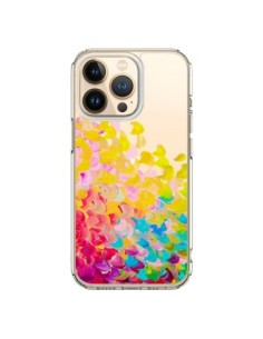 Cover iPhone 13 Pro Creation in Colore Giallo Trasparente...