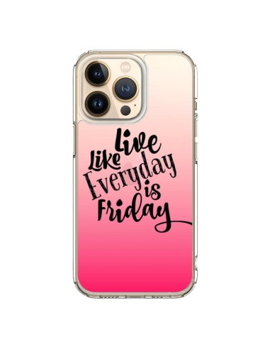 Coque iPhone 13 Pro Everyday Friday Vendredi Live Vis Transparente - Ebi Emporium