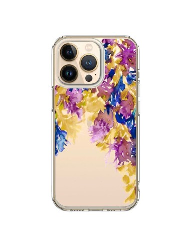 Coque iPhone 13 Pro Cascade Florale Transparente - Ebi Emporium