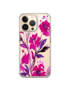 Coque iPhone 13 Pro Roses Fleur Flower Transparente - Ebi...