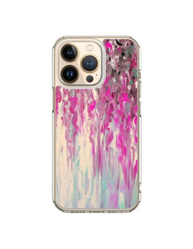 Coque iPhone 13 Pro Tempête Rose Transparente - Ebi Emporium