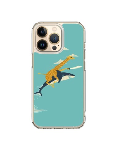 Coque iPhone 13 Pro Girafe Epee Requin Volant - Jay Fleck