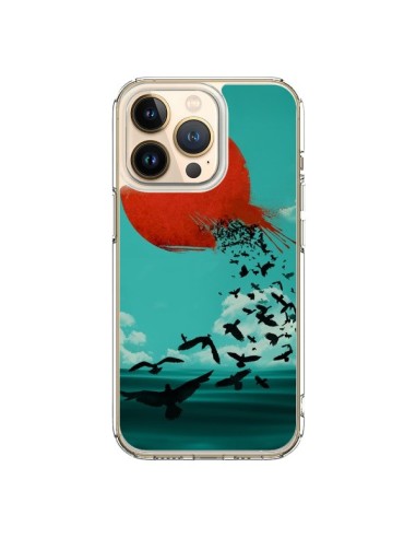Coque iPhone 13 Pro Soleil Oiseaux Mer - Jay Fleck