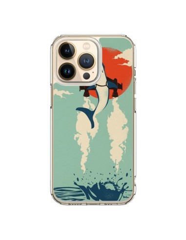 Coque iPhone 13 Pro Requin Avion Volant - Jay Fleck