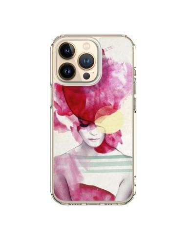 Cover iPhone 13 Pro Bright Pink Ritratt Donna - Jenny Liz Rome