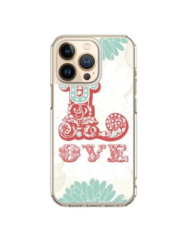 Coque iPhone 13 Pro Love Fleurs Flourish - Javier Martinez