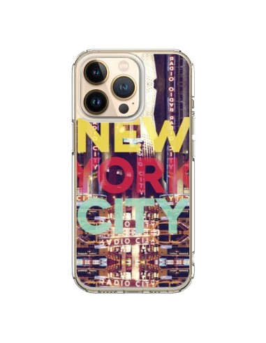 Coque iPhone 13 Pro New York City Buildings - Javier Martinez