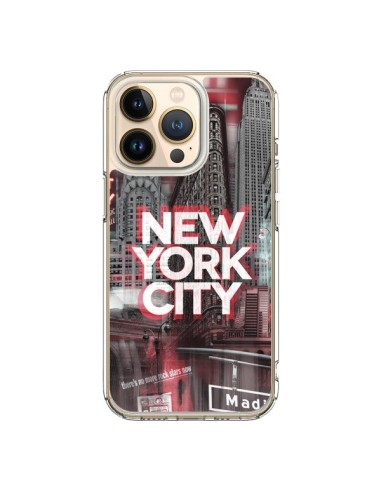 Coque iPhone 13 Pro New York City Rouge - Javier Martinez