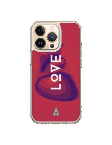 Coque iPhone 13 Pro Love Coeur Triangle Amour - Javier Martinez