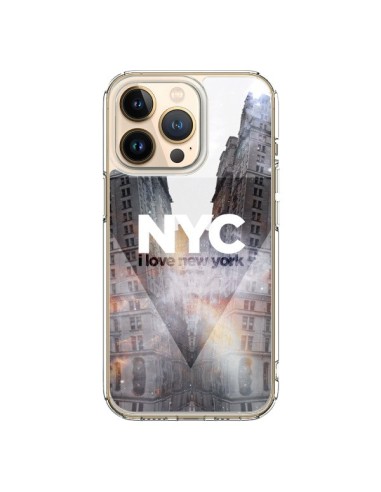 Cover iPhone 13 Pro I Love New York City Arancione - Javier Martinez