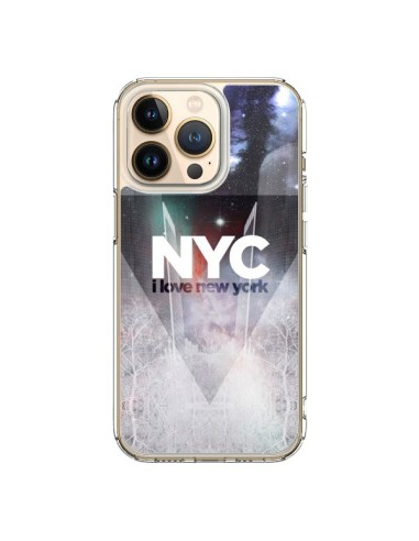 Coque iPhone 13 Pro I Love New York City Bleu - Javier Martinez