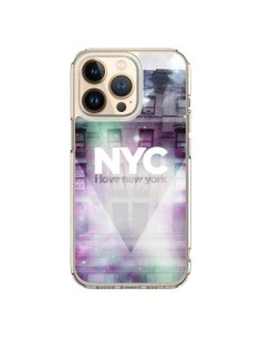 iPhone 13 Pro Case I Love New York City Purple Green -...