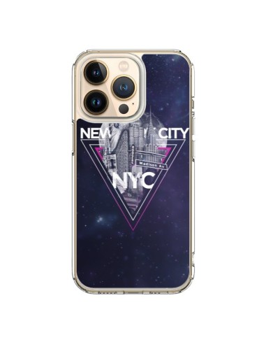 Coque iPhone 13 Pro New York City Triangle Rose - Javier Martinez