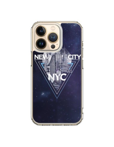 Coque iPhone 13 Pro New York City Triangle Bleu - Javier Martinez