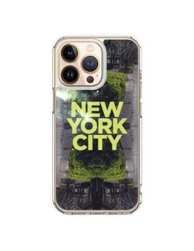 Coque iPhone 13 Pro New York City Vert - Javier Martinez
