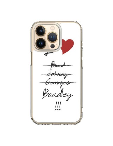 Coque iPhone 13 Pro I love Bradley Coeur Amour - Julien Martinez
