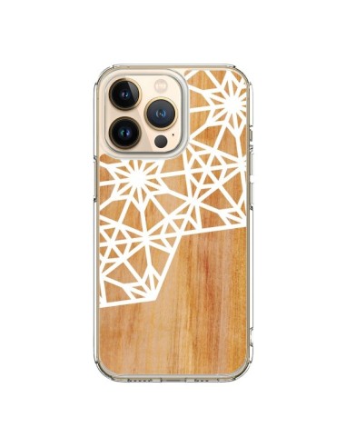 Coque iPhone 13 Pro Frozen Stars Etoile Bois Azteque Aztec Tribal - Jenny Mhairi