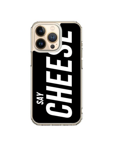 Coque iPhone 13 Pro Say Cheese Smile Noir - Jonathan Perez