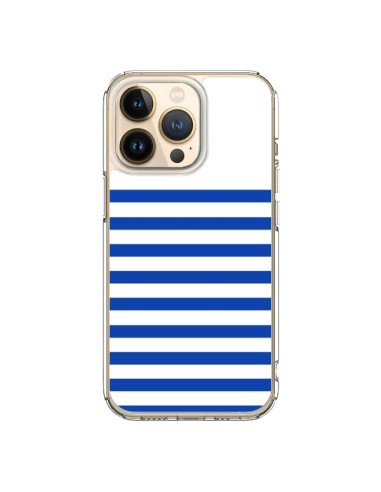 Coque iPhone 13 Pro Mariniere Bleu - Jonathan Perez