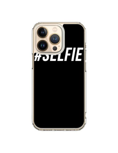 Coque iPhone 13 Pro Hashtag Selfie Blanc Vertical - Jonathan Perez