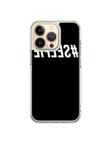 Coque iPhone 13 Pro Hashtag Selfie Blanc Inversé - Jonathan Perez