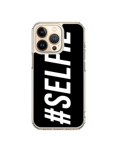 Cover iPhone 13 Pro Hashtag Selfie Nero Orizzontale - Jonathan Perez