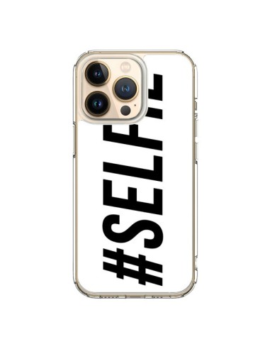 Coque iPhone 13 Pro Hashtag Selfie Blanc Horizontal - Jonathan Perez