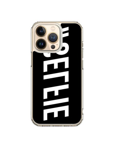 Coque iPhone 13 Pro Hashtag Selfie Blanc Inversé Horizontal - Jonathan Perez