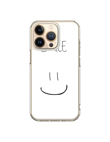 Coque iPhone 13 Pro Smile Souriez en Blanc - Jonathan Perez