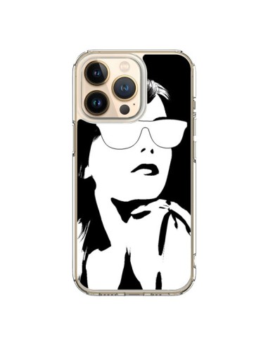 Coque iPhone 13 Pro Fille Lunettes Blanches - Jonathan Perez