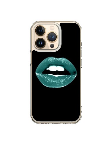 Coque iPhone 13 Pro Lèvres Bleues - Jonathan Perez