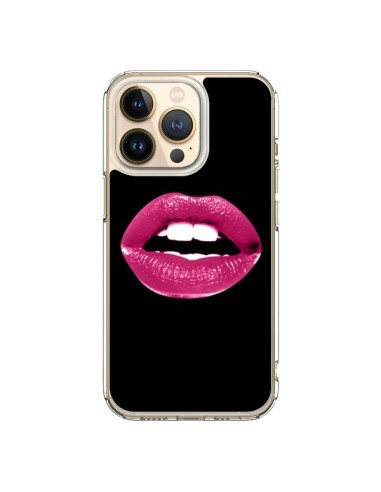 Coque iPhone 13 Pro Lèvres Roses - Jonathan Perez