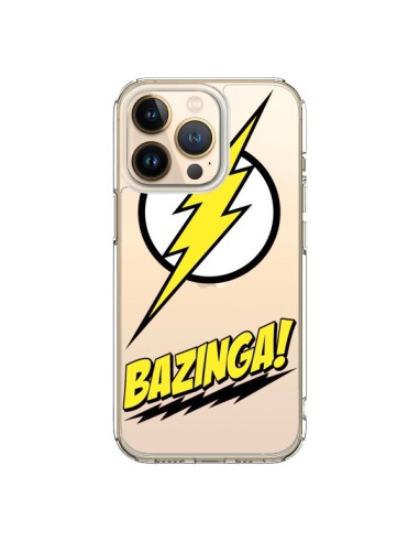 Coque iPhone 13 Pro Bazinga Sheldon The Big Bang Thoery Transparente - Jonathan Perez