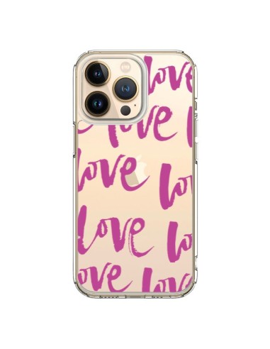 Coque iPhone 13 Pro Love Love Love Amour Transparente - Dricia Do