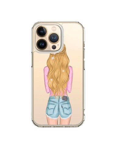 iPhone 13 Pro Case BlWaves Don't Care Bionda Clear - kateillustrate