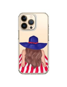 Coque iPhone 13 Pro Beah Girl Fille Plage Transparente -...