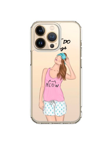 Coque iPhone 13 Pro I Don't Do Mornings Matin Transparente - kateillustrate