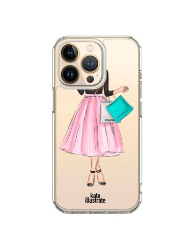 Cover iPhone 13 Pro Shopping Time Trasparente - kateillustrate
