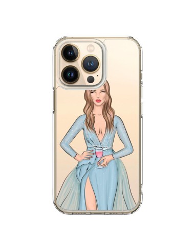 Coque iPhone 13 Pro Cheers Diner Gala Champagne Transparente - kateillustrate