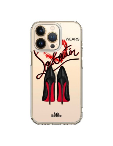 Coque iPhone 13 Pro The Devil Wears Shoes Demon Chaussures Transparente - kateillustrate