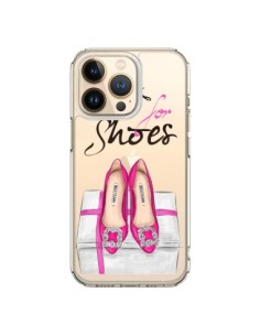 Cover iPhone 13 Pro I Work For Shoes Scarpe Trasparente -...