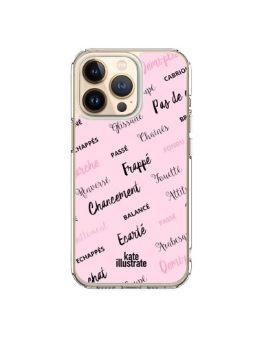 Coque iPhone 13 Pro Ballerina Ballerine Mots - kateillustrate