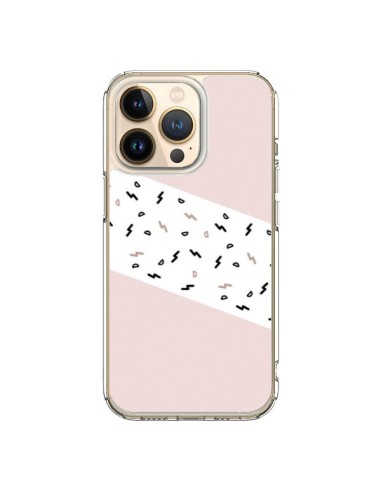 Coque iPhone 13 Pro Festive Pattern Rose - Koura-Rosy Kane