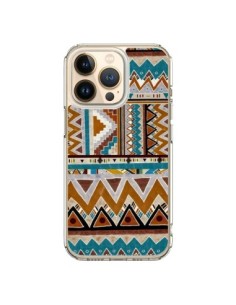 iPhone 13 Pro Case Aztec Green Brown - Kris Tate