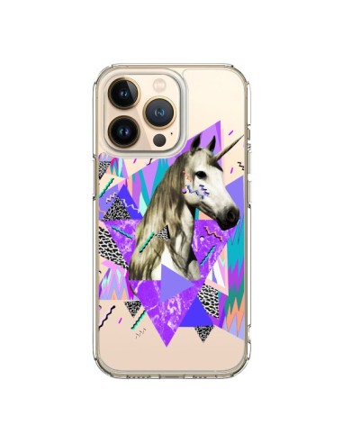 Coque iPhone 13 Pro Licorne Unicorn Azteque Transparente - Kris Tate