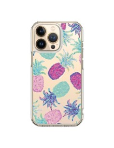 Cover iPhone 13 Pro Ananas Frutta Estate Trasparente -...