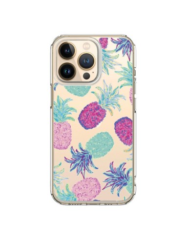 Cover iPhone 13 Pro Ananas Frutta Estate Trasparente - Lisa Argyropoulos