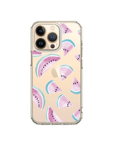 Cover iPhone 13 Pro Anguria Frutta Estate Trasparente - Lisa Argyropoulos